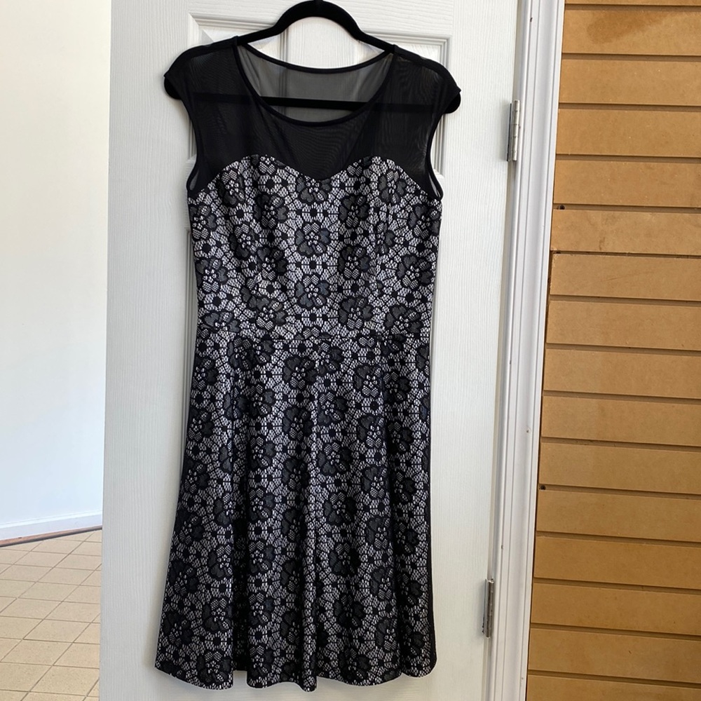 Lace dress with sheer top. New without tags